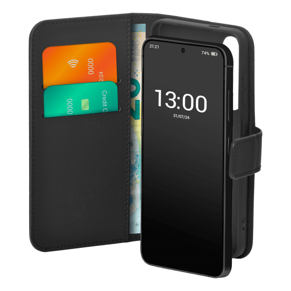 Puro Samsung Galaxy S24 FE Etui Wallet Stand Svart