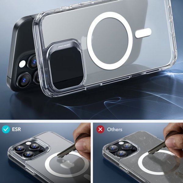 ESR iPhone 16 Pro Max Deksel og Skjermbeskytter Classic Hybrid MagSafe Set Frostet