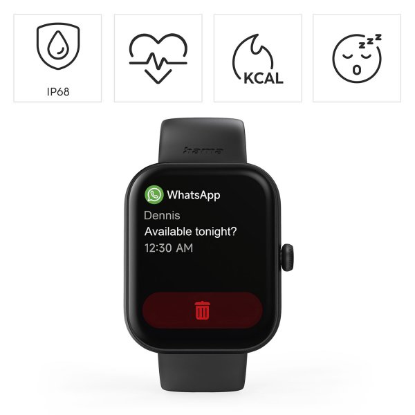 Hama Smartwatch 5000 Svart