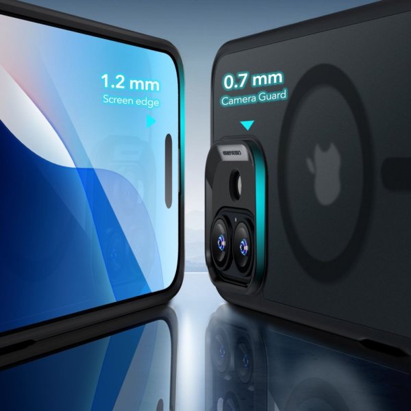 ESR iPhone 16 Deksel og Skjermbeskytter Classic Hybrid MagSafe Set Frostet Svart