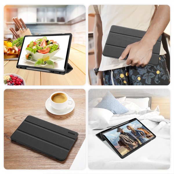 Dux Ducis Samsung Galaxy Tab S9 Plus/S9 FE Plus/S10 Plus Etui Domo Series Svart