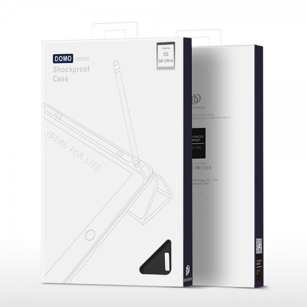 Dux Ducis Samsung Galaxy Tab S8 Ultra/S9 Ultra/S10 Ultra Etui Domo Series Svart