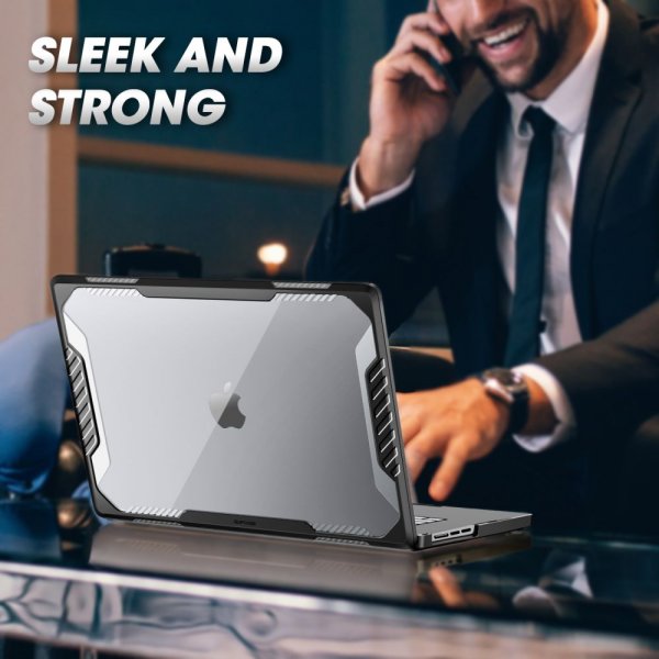 Supcase Macbook Air 15 M2 (A2941)/M3 (A3114) Deksel Unicorn Beetle Svart
