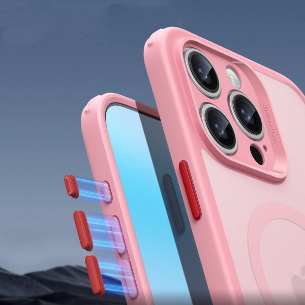 ESR iPhone 16 Pro Max Deksel og Skjermbeskytter Classic Hybrid Pro Set Rosa