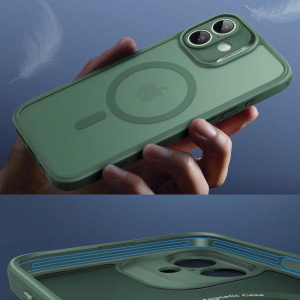 ESR iPhone 16 Deksel og Skjermbeskytter Classic Hybrid Pro Set Grønn