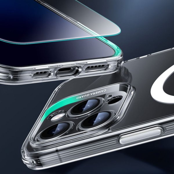 ESR iPhone 16 Pro Deksel og Skjermbeskytter Classic Hybrid Pro Set Transparent