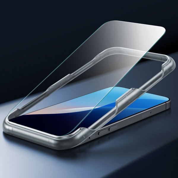 ESR iPhone 16 Pro Deksel og Skjermbeskytter Classic Hybrid Pro Set Grå