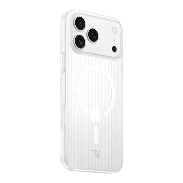 Rvelon iPhone 17 Pro Deksel Korrugerte MagSafe Hvit