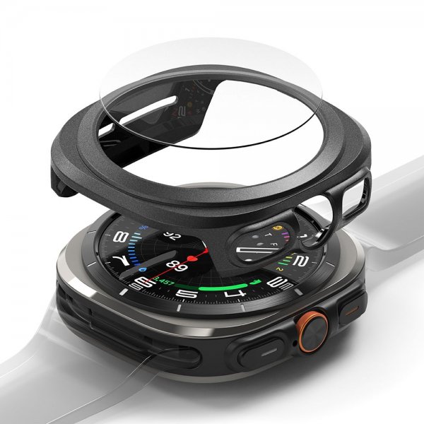 Ringke Samsung Galaxy Watch Ultra 47mm Deksel og Skjermbeskytter Slim & Glass Svart