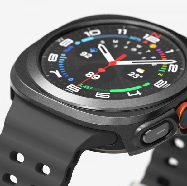 Ringke Samsung Galaxy Watch Ultra 47mm Deksel og Skjermbeskytter Slim & Glass Svart