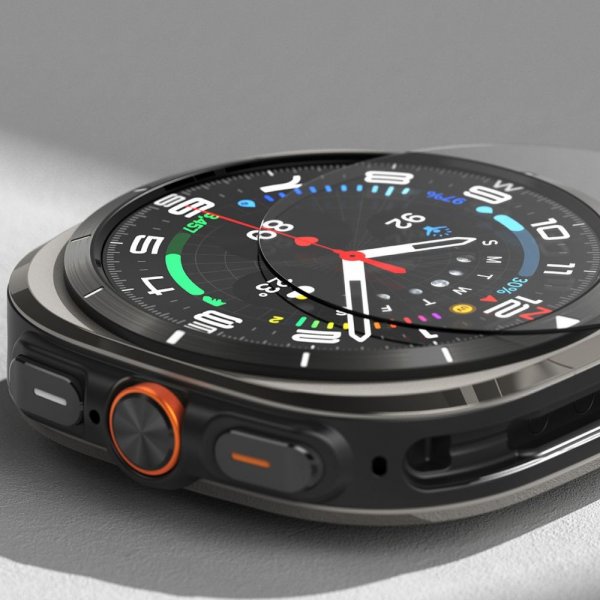 Ringke Samsung Galaxy Watch Ultra 47mm Deksel og Skjermbeskytter Slim & Glass Svart