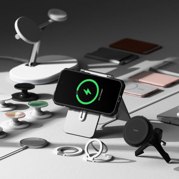 Ringke iPhone 16 Pro Deksel Rugged Gear Magnetic Svart