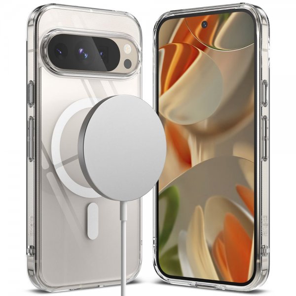 Ringke Google Pixel 9/Pixel 9 Pro Deksel Fusion Magnetic Transparent