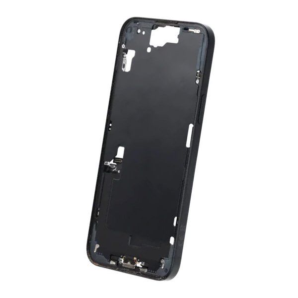Midtramme med smådeler for iPhone 15 Plus - Svart OEM