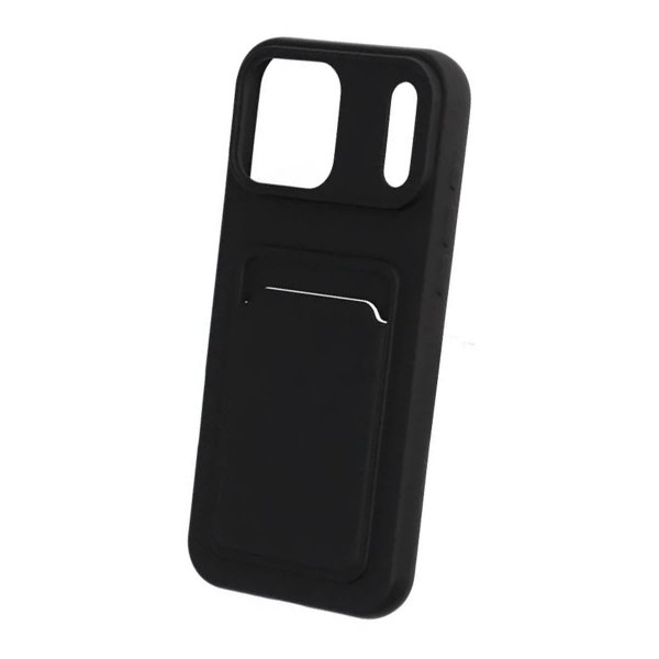 iPhone 17 Pro Max Deksel Kortholder Svart