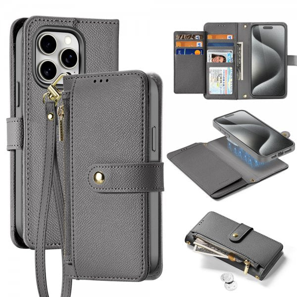 Dux Ducis iPhone 15 Pro Etui 2-in-1 Lawa Series MagSafe Grå