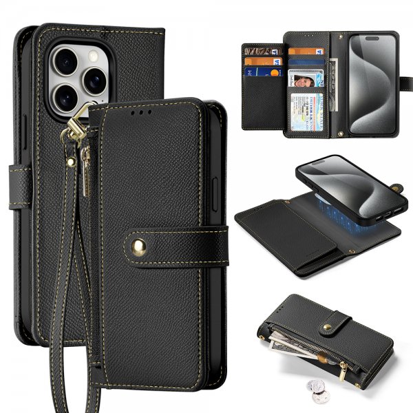 Dux Ducis iPhone 15 Pro Max Etui 2-in-1 Lawa Series MagSafe Svart