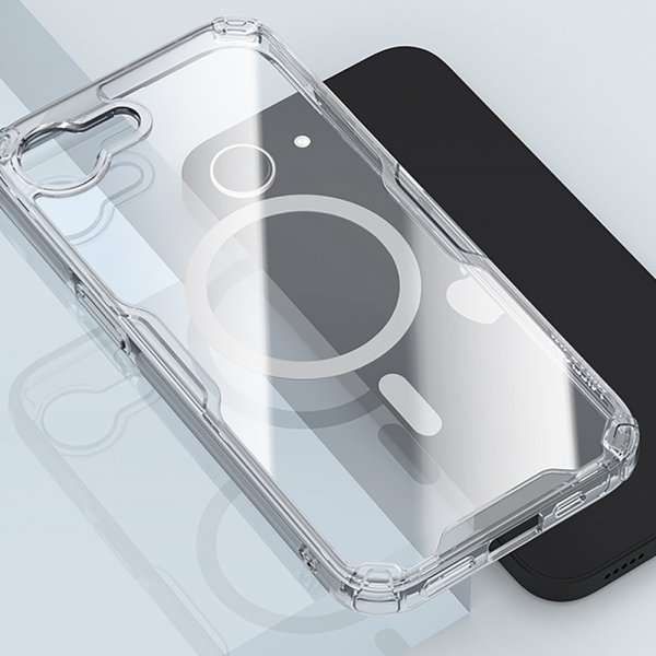 Nillkin iPhone 16e/17e Deksel Nature Pro Series MagSafe Transparent