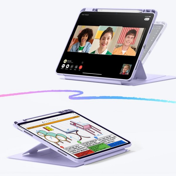 ESR iPad Air 13 (M2/M3) Etui Flip Hybrid Lilla