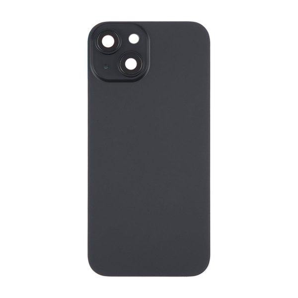 iPhone 15 Plus Bakside Glass med Magnet og Kameralinse - Svart
