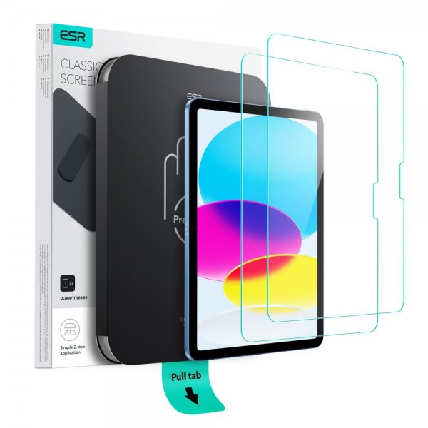 ESR iPad 10.9 (gen 10)/iPad 11 (A16) Skjermbeskytter UltraFit 2-pakning