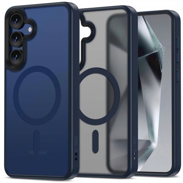 Tech-Protect Samsung Galaxy S25 Deksel MagMat MagSafe Matte Navy