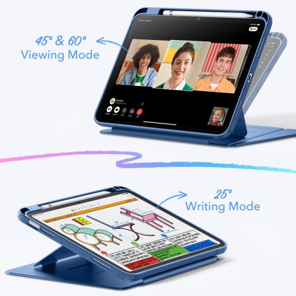 ESR iPad 10.9 (gen 10)/iPad 11 (A16) Etui Flip Hybrid Mørkeblå