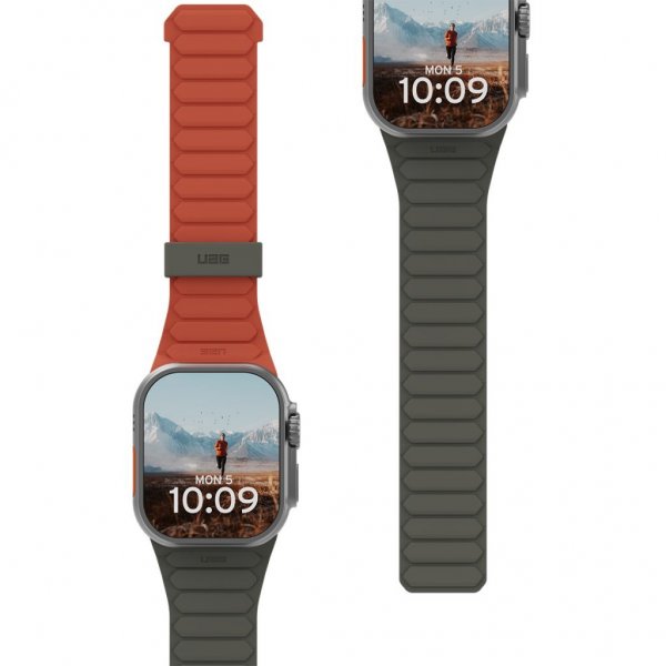 Urban Armor Gear (UAG) Apple Watch 44/45/46mm/Apple Watch Ultra Armbånd Pathfinder Olive/Rust
