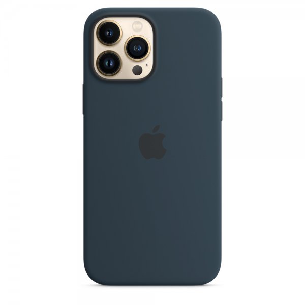 Apple Original iPhone 13 Pro Max Deksel Silicone Case MagSafe Abyss Blue