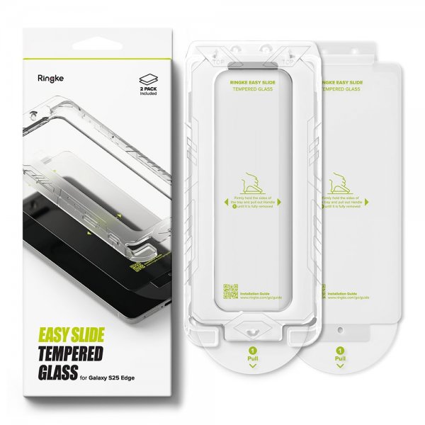 Ringke Samsung Galaxy S25 Edge Skjermbeskytter Easy Slide 2-pakning