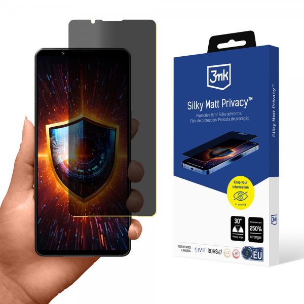 3mk Sony Xperia 1 VII Skjermbeskytter Silky Matt Privacy