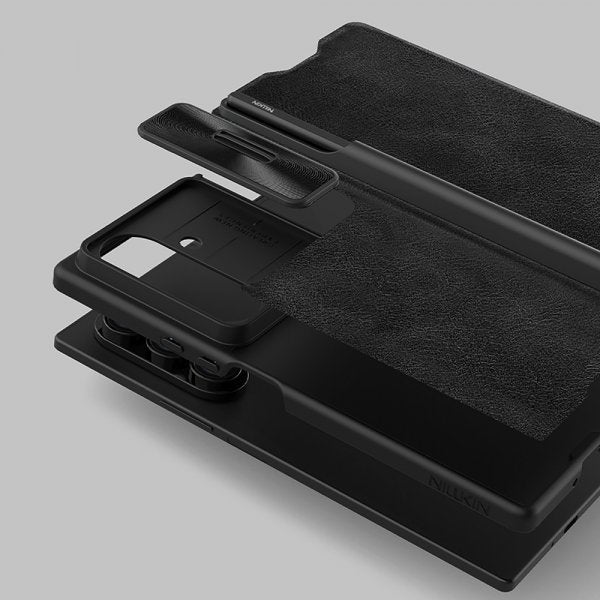 Nillkin Samsung Galaxy Z Fold 7 Etui Qin Pro Leather Svart