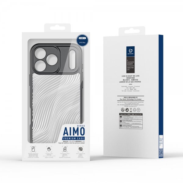 Dux Ducis iPhone 17 Pro Deksel Aimo Series Svart