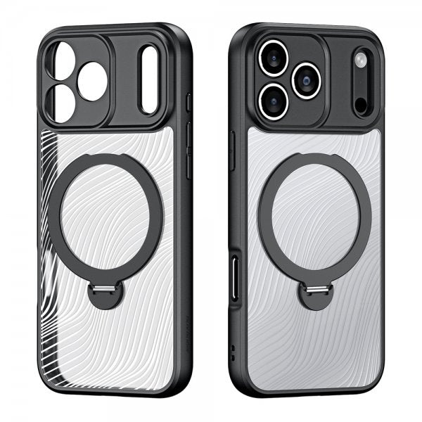 Dux Ducis iPhone 17 Pro Deksel Aimo Series MagSafe Kickstand Svart