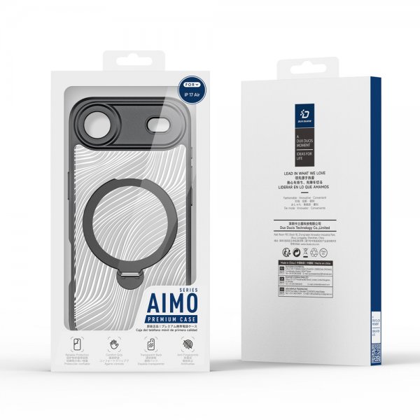 Dux Ducis iPhone Air Deksel Aimo Series MagSafe Kickstand Svart