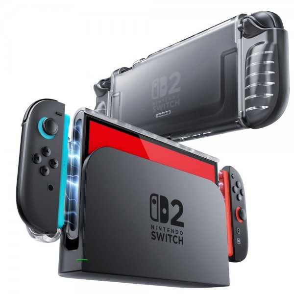 Supcase Nintendo Switch 2 Deksel Crystal Transparent
