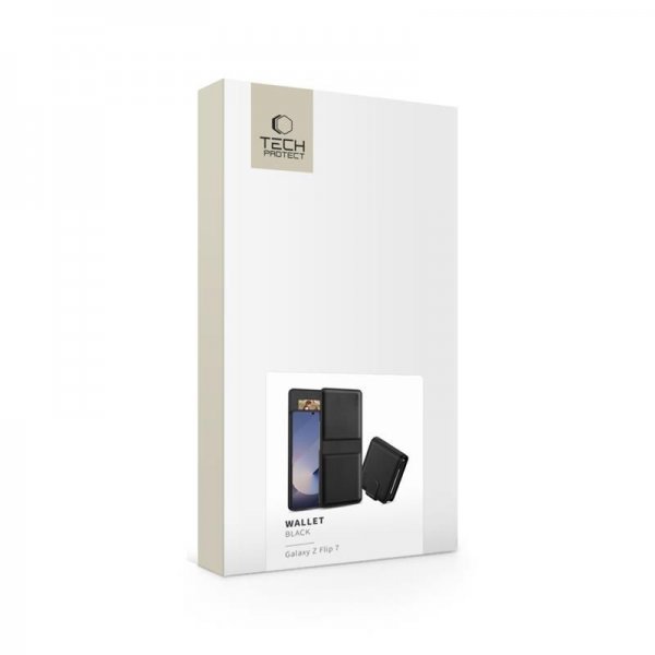 Tech-Protect Samsung Galaxy Z Flip 7 Etui Wallet Svart