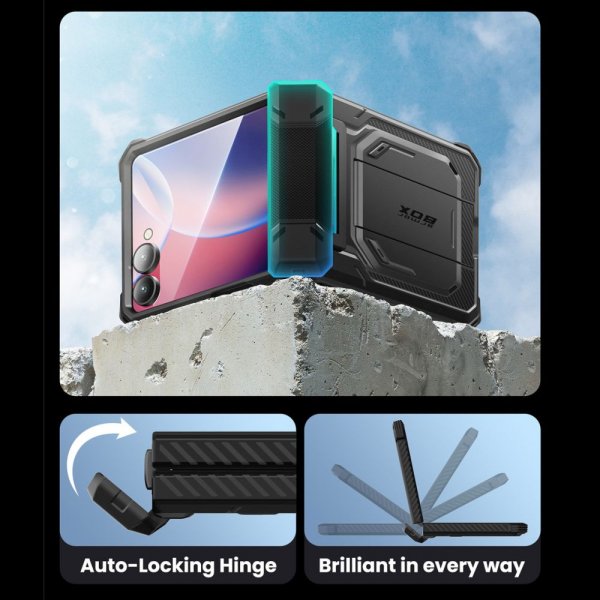 Supcase Samsung Galaxy Z Flip 7 Deksel ArmorBox Svart