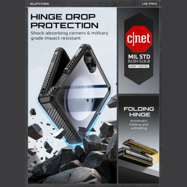 Supcase Samsung Galaxy Z Flip 7 Deksel UB Pro Svart