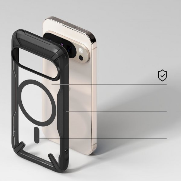 Ringke Google Pixel 10/Pixel 10 Pro Deksel Fusion X Magnetic Svart