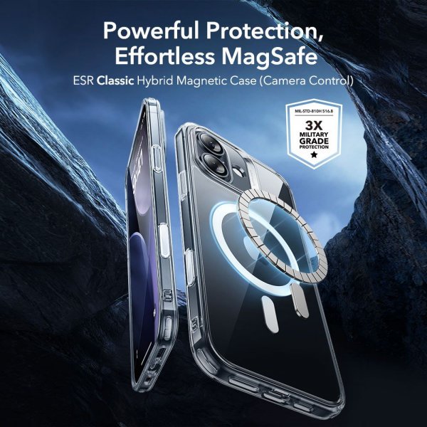 ESR iPhone 17 Deksel og Skjermbeskytter Classic Hybrid MagSafe Set Transparent