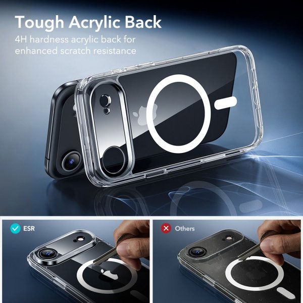 ESR iPhone Air Deksel og Skjermbeskytter Classic Hybrid MagSafe Set Transparent