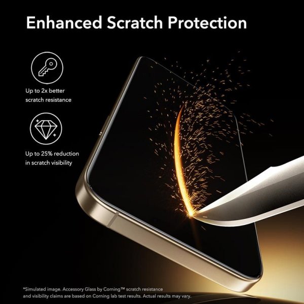 ESR iPhone 17 Pro Skjermbeskytter UltraFit Armorite