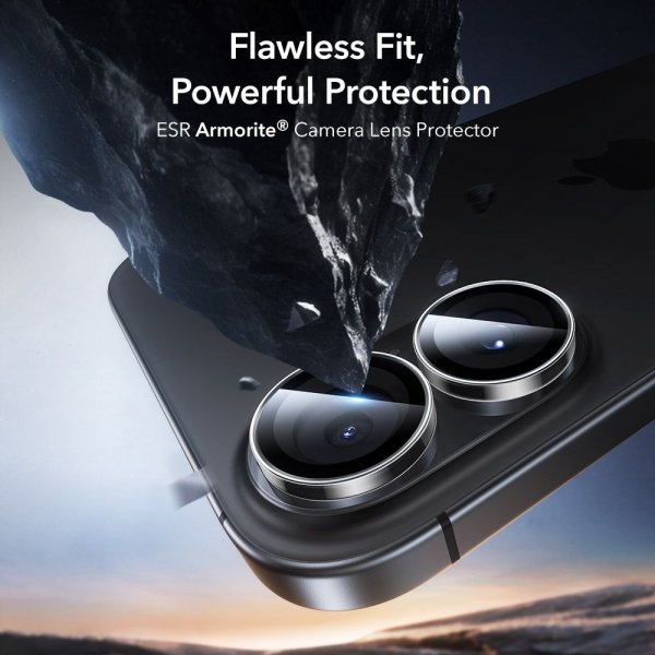 ESR iPhone 16/iPhone 16 Plus/iPhone 17 Kamerabeskytter Armorite Transparent