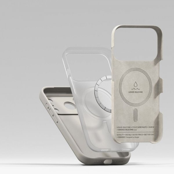 Ringke iPhone 17 Pro Max Deksel Silicone Magnetic Stone