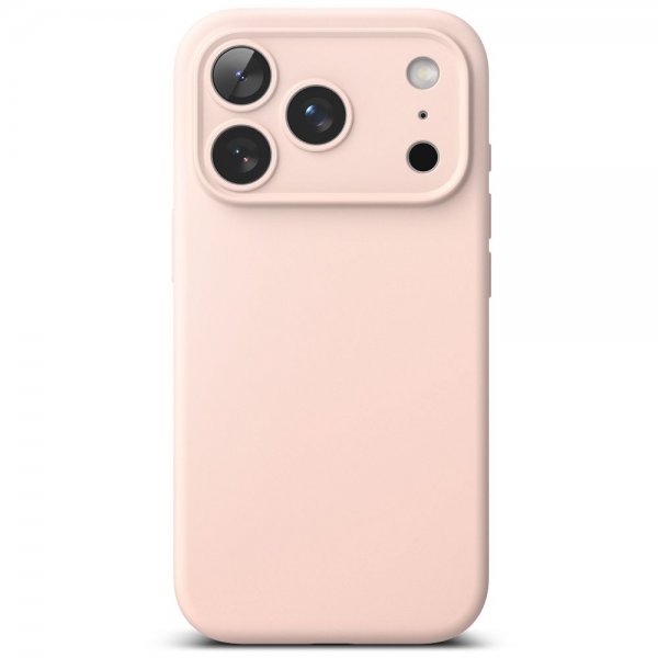 Ringke iPhone 17 Pro Max Deksel Silicone Magnetic Pink Sand