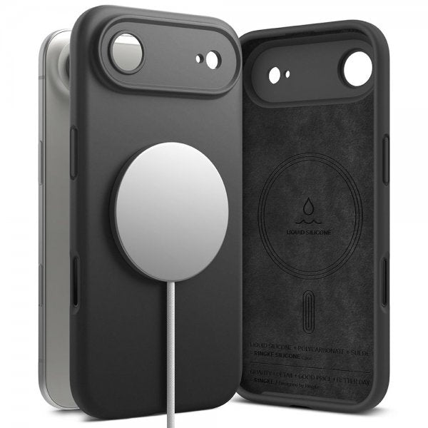 Ringke iPhone Air Deksel Silicone Magnetic Svart