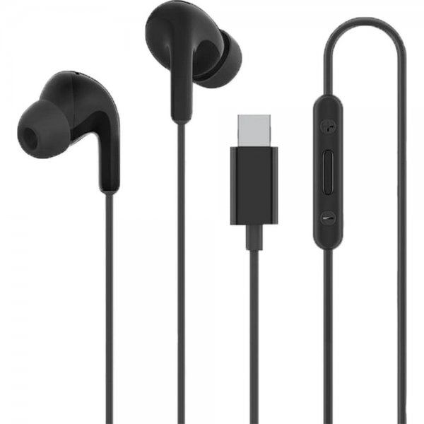 Xiaomi Kablede USB-C Hodetelefoner Type-C Earphones Svart