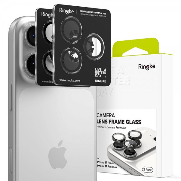 Ringke iPhone 17 Pro/iPhone 17 Pro Max Kamerabeskytter Camera Lens Frame 2-pakning