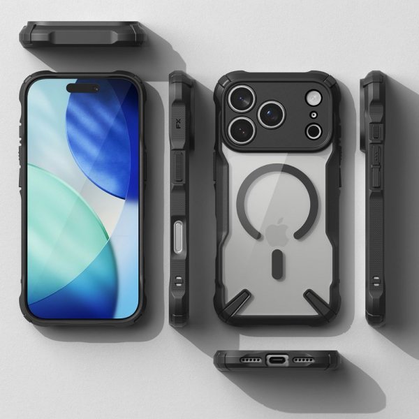 Ringke iPhone 17 Pro Deksel Fusion X Magnetic Svart